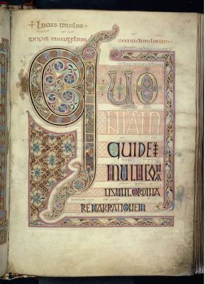 Lindisfarne Gospels! A Illuminated Manuscript Bursting with Intricate Detail and Religious Devotion